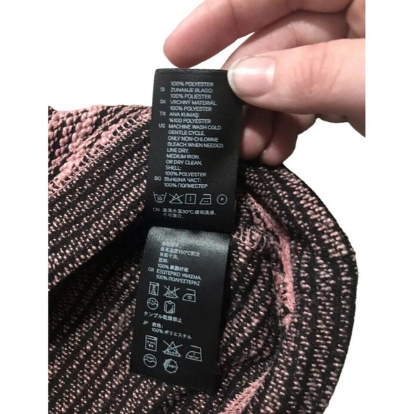 H&M Womens 3/4 Cuff Sleeve Texture Marl Pullover Raglan Sweatshirt Top Medium M - Picture 9 of 12